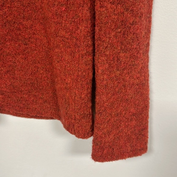 Amore  Beautiful WARM, 80% Wool RUST  Large Cowl Neck Sweater,, L - Picture 5 of 5